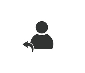 man left turn icon