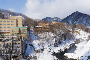 Jozankei Onsen in winter, Japan