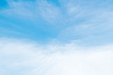 Dim cloud in the blue sky background