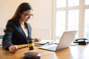 lawyer in the office