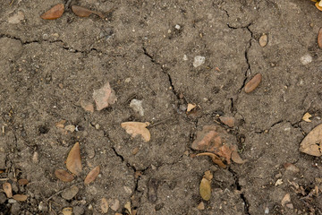 Cracked soil ground texture background