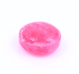 Red Candy Isolated on White Background