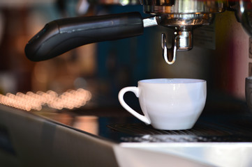 Coffee machine, close up