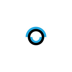 letter o logo vector