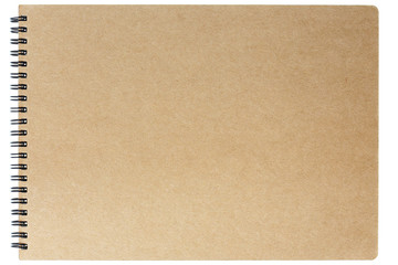 Brown notebook with ring binder