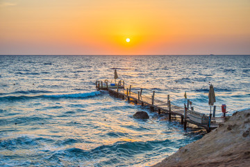 Sunrise in Egypt at Red Sea in Sharm El Sheikh