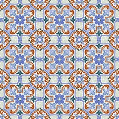 Traditional folk ceramic tiles patterns