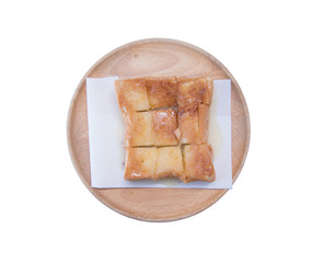 Toast butter with milk and sugar