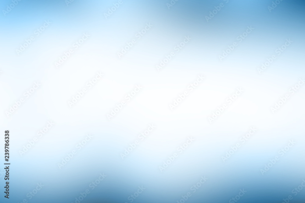 Wall mural blue gradient blurred bokeh abstract background