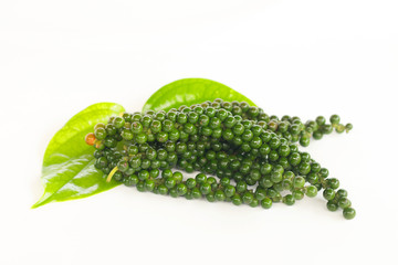 Fresh Green Peper on white background