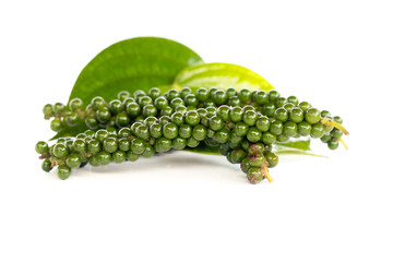 Fresh Green Peper on white background