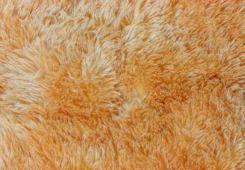 close up of artificial brown fur for background