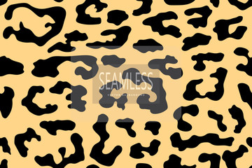 Leopard seamless pattern. White and black. Animal print. Vector background.