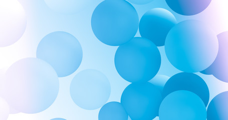Abstract 3d render with geometric balloons for Holidays, celebration, event background. Christmas background.