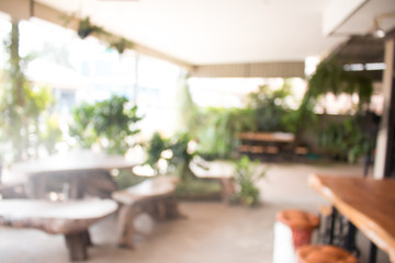 Blurred of coffe's shop for abstract background