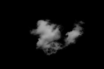 Fototapeta na wymiar White clouds with black background