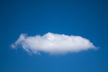 White clouds with Blue sky background