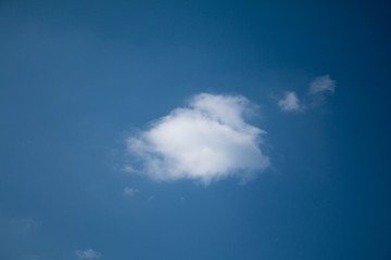 Fototapeta na wymiar White clouds with Blue sky background