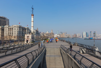 The bund in the morning, Shanghai, China