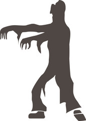 Vector logo Halloween ghosts on the White Blackground