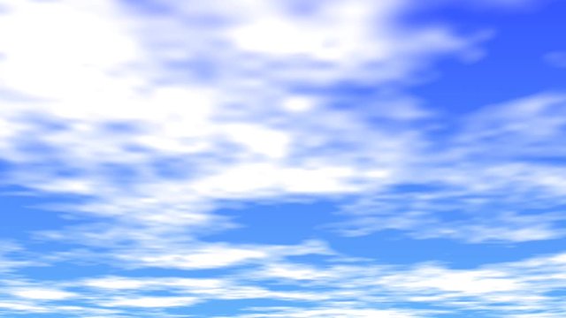 青空と動く雲