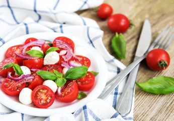 Italian caprese salad
