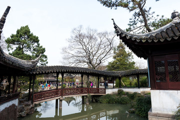 Humble Administrator's Garden is a famous tourist attraction in Suzhou, China.