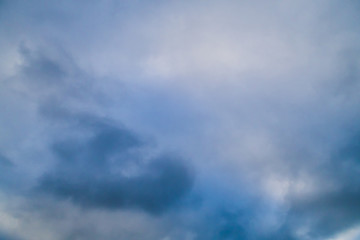 dark sky with thick clouds