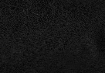 Fototapeta na wymiar Deep black luxury genuine cow leather texture background. Close up photography of sofa, chair, interior, auto seat cover