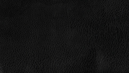 Deep dark black color luxury genuine cow leather texture background. Close up photography of sofa,...