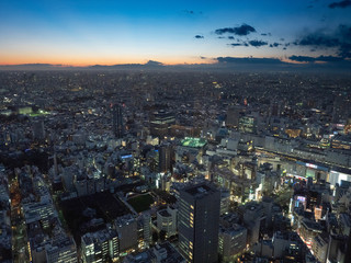 Obraz premium 【都市景観】 東京 池袋 夜景