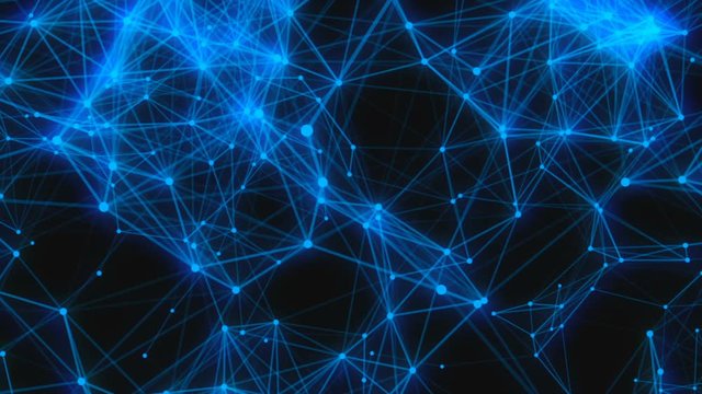 glowing blue network background