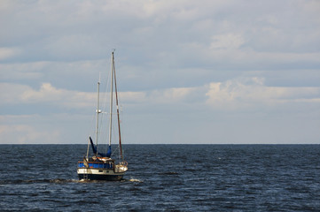 sailboat at the sea