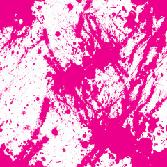 Pink seamless pattern watercolor blots on white background