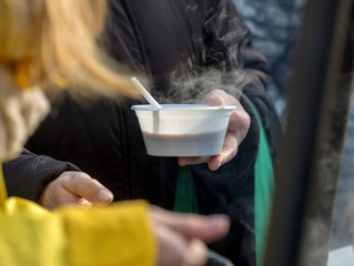 Warm food for the poor and homeless