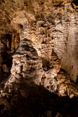 Stalagmit in the cave.