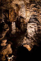 Stalagmit in the cave.