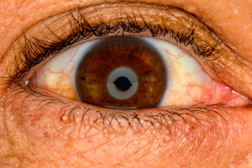 Macro pupil retina human colse eye photo - Görsel