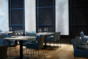 Modern restaurant interiors