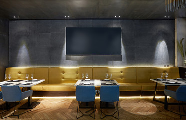 Modern restaurant interiors