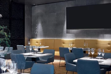 Behangcirkel Modern restaurant interiors © lichaoshu