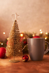 christmas decoration with candle