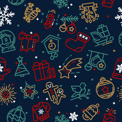 Seamless Christmas pattern