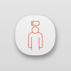 Mental exhaustion app icon