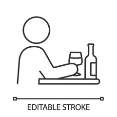 Bad habits linear icon