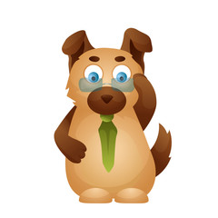 Cartoon character pet. The dog emotion icon