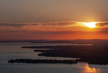 Sunset over Bodesee