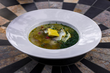 soup in a bowl