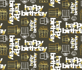 Happy birthday pattern background
