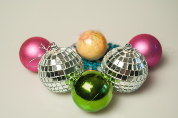 A Christmas new year tree decorations